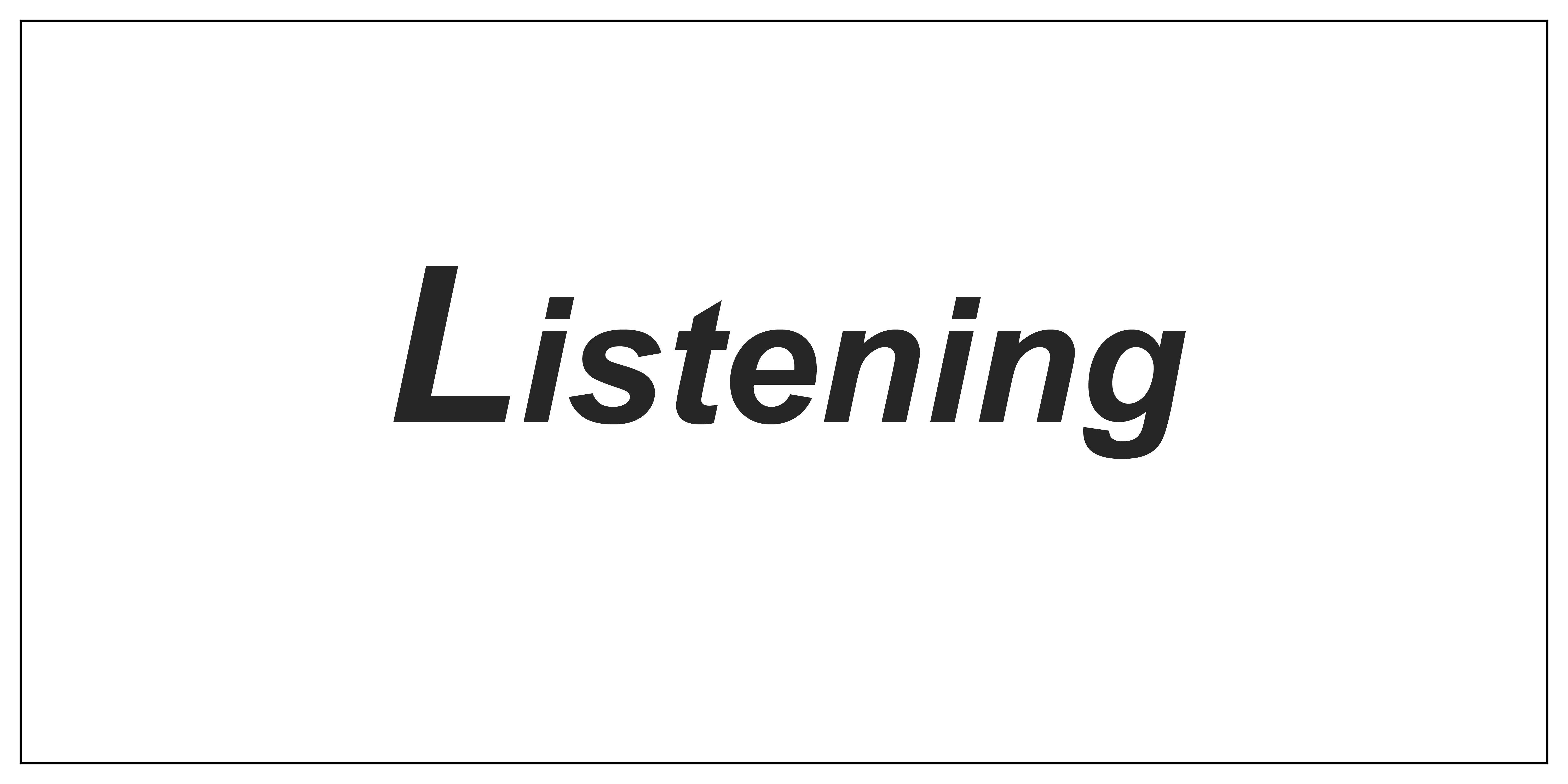 listening