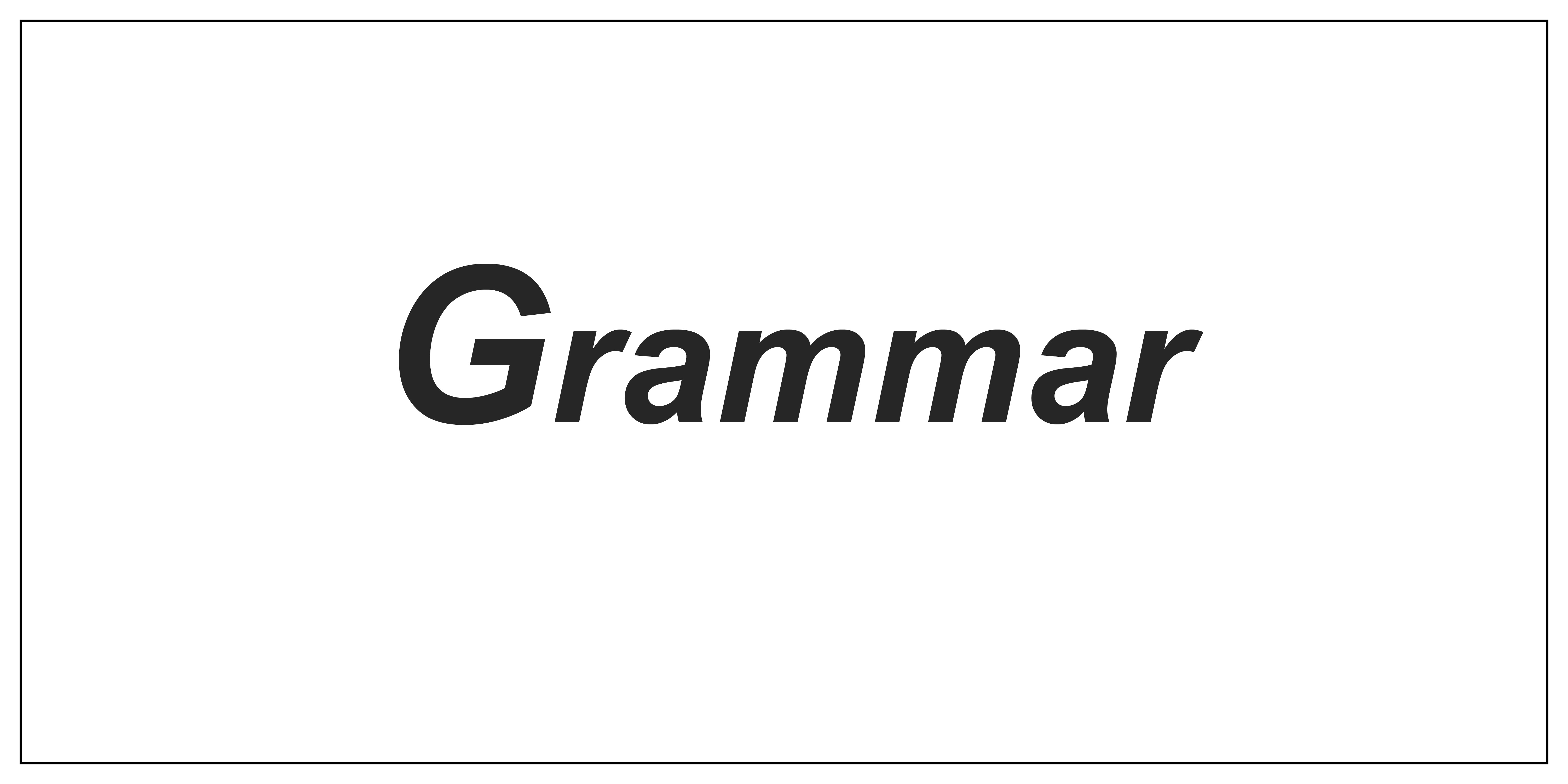 grammar