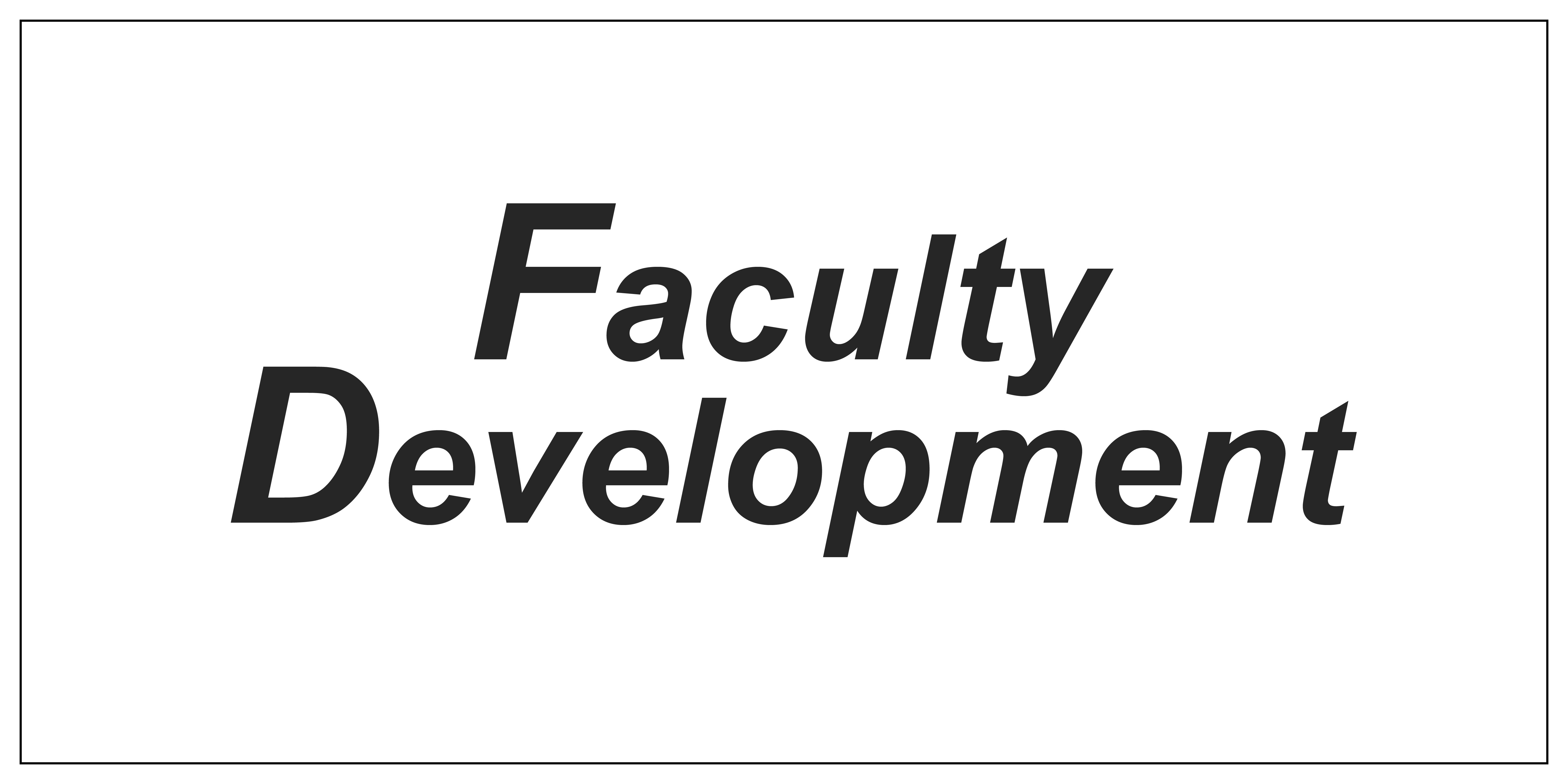 faculty development