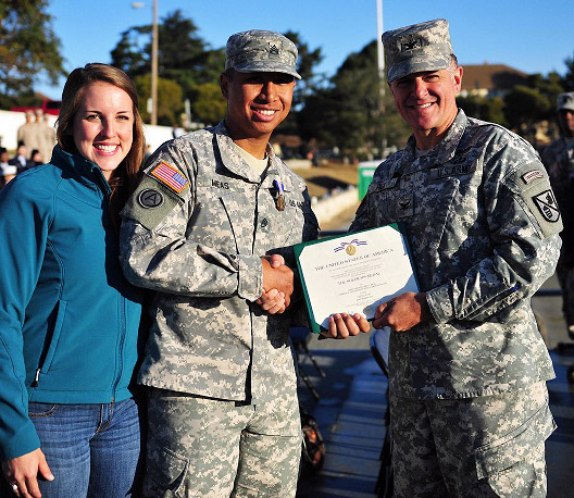 Student receives Soldier’s Medal for saving life of fellow diver