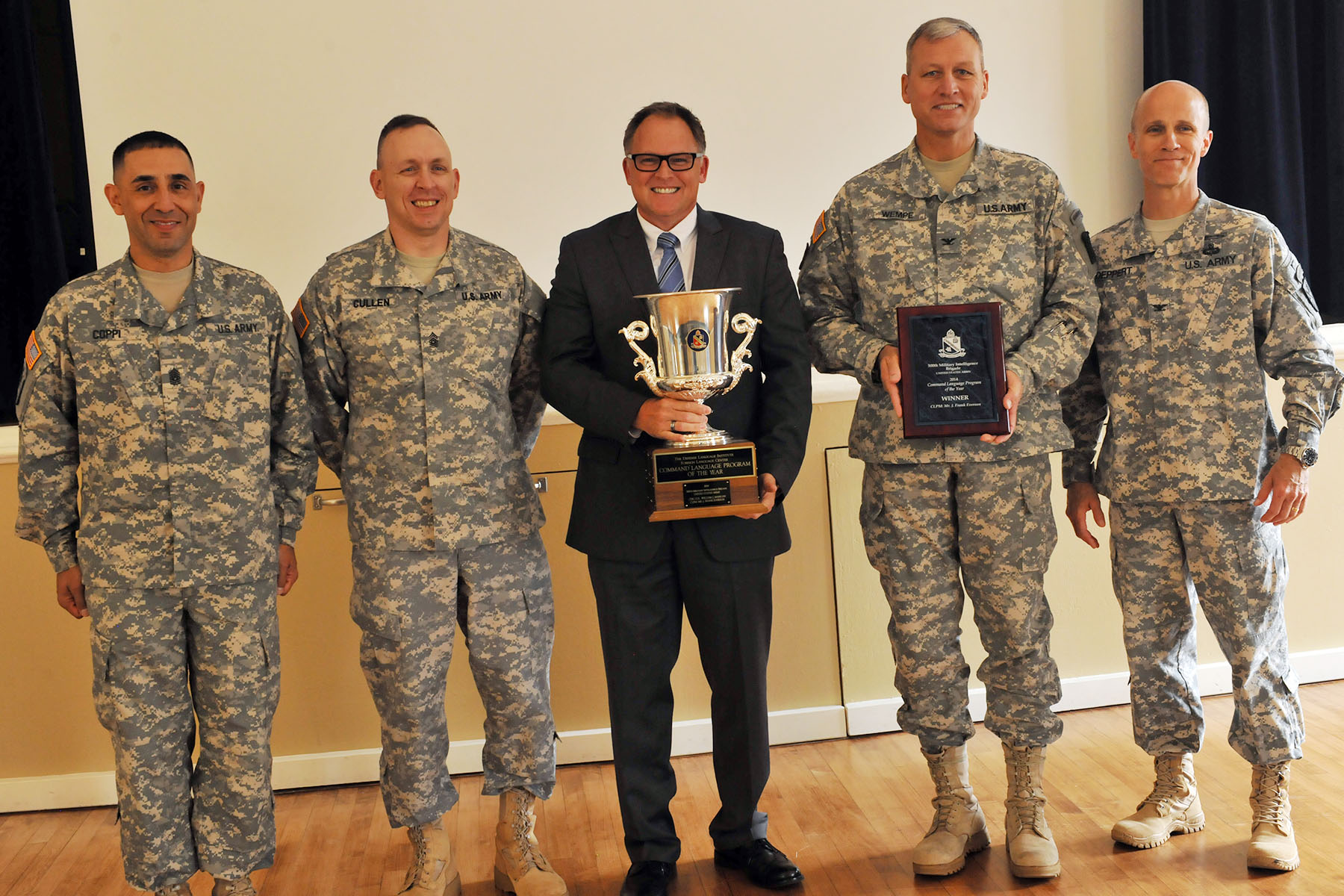 Awards presented for DoD’s Command Language Program of the Year and Professional of the Year