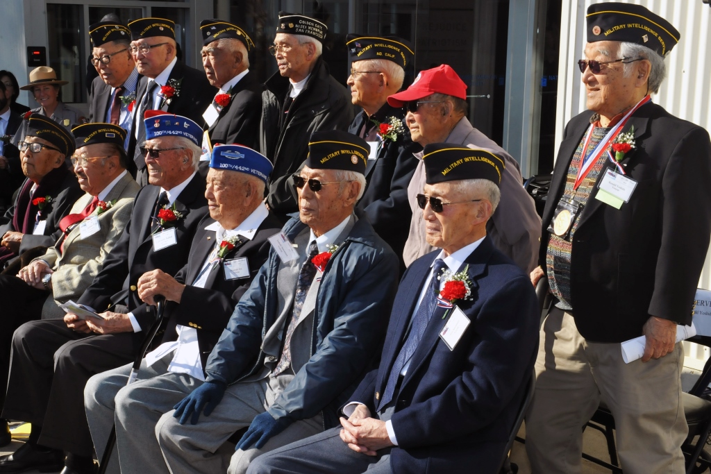 The National Japanese American Historical Society paid tribute to World War II Nisei veterans Nov. 14 at the Military Intelligence Service Historic Learning Center on Crissy Field in San Francisco. (Photo by Patrick Bray, DLIFLC Public Affairs)
