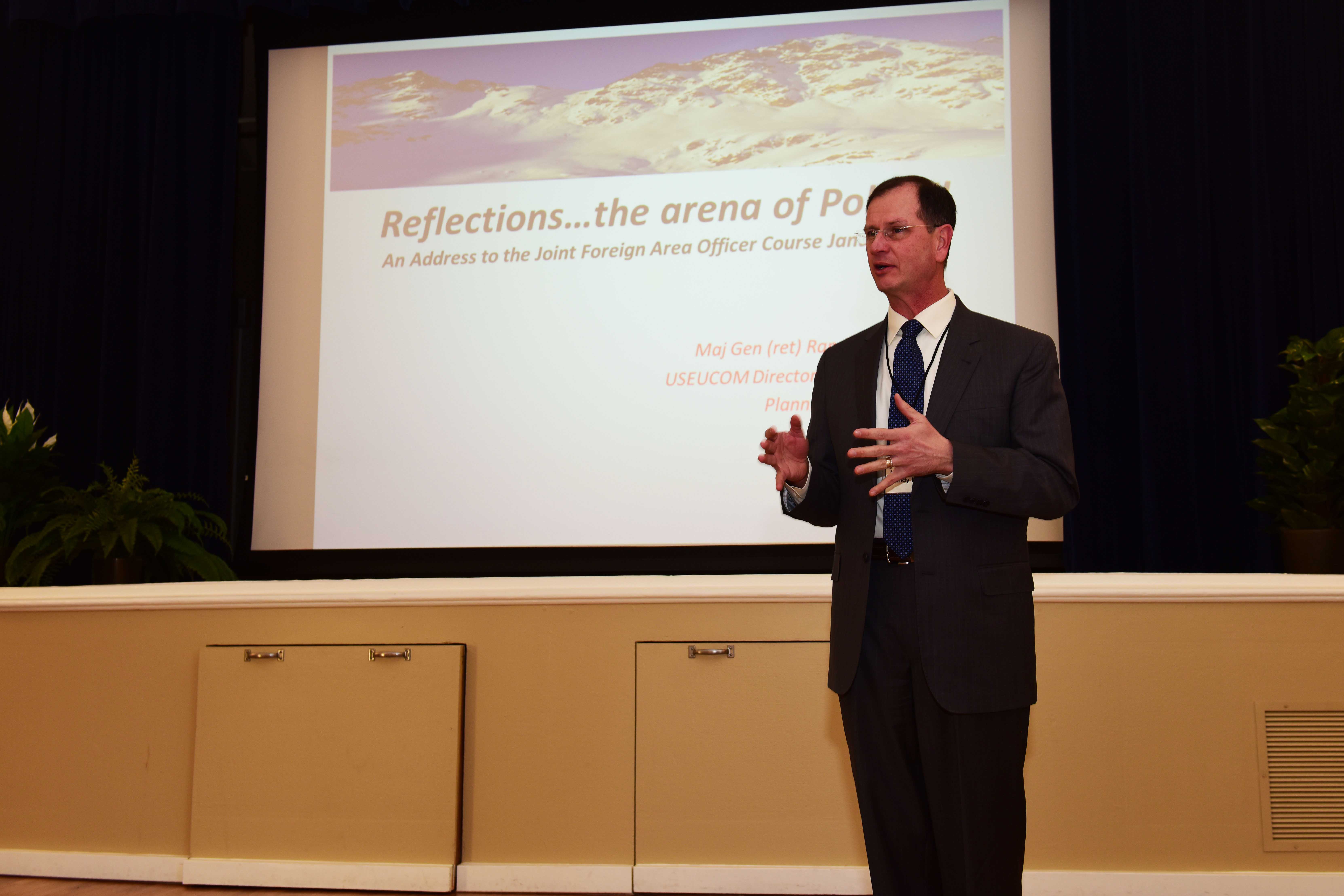 Retired general opens joint foreign area officer course with reflection