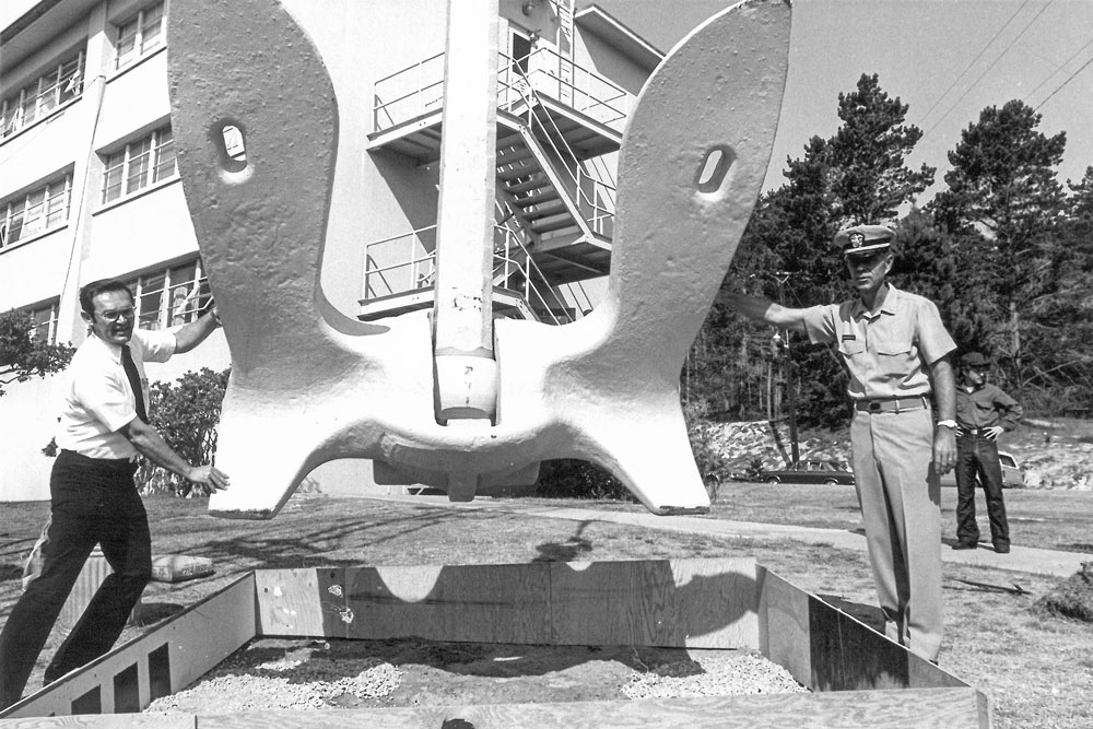 Navy celebrates 40th anniversary of anchor drop