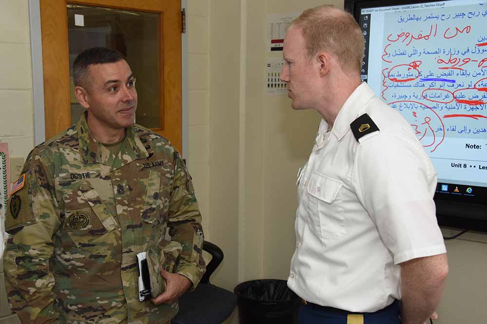 New CAC command sergeant major’s first visit to DLIFLC