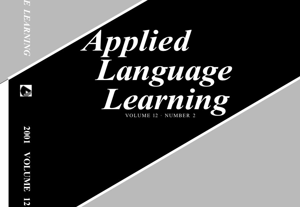 Applied Language Learning Vol. 12-2