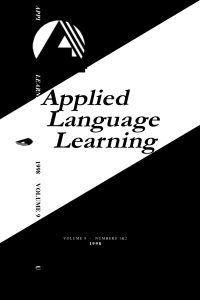 Applied Language Learning Vol. 9