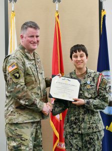Military Language Instructors receive badges, awards